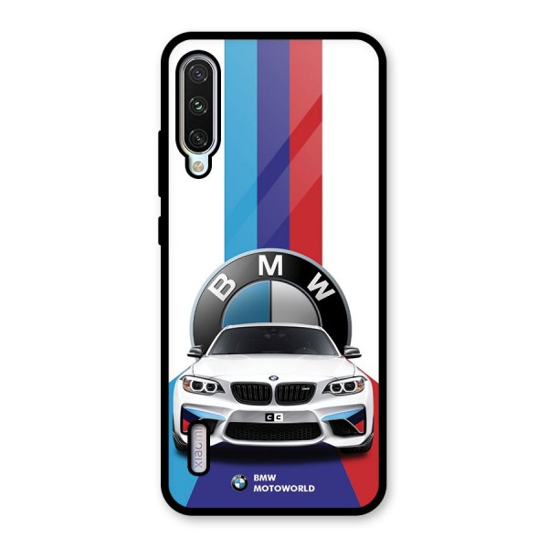 Track Supercar Glass Back Case for Mi A3