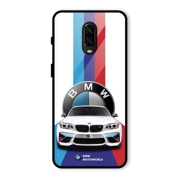 Track Supercar Glass Back Case for OnePlus 6T