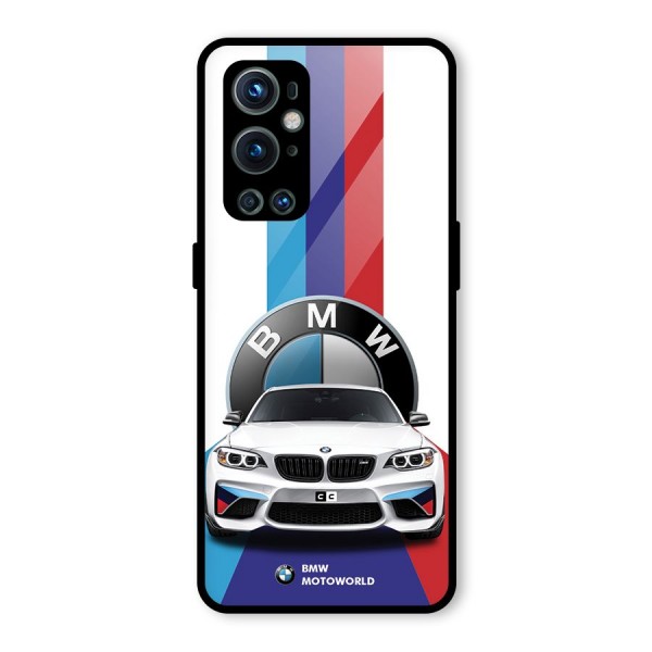 Track Supercar Glass Back Case for OnePlus 9 Pro