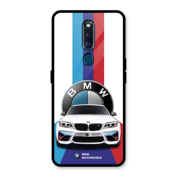 Track Supercar Glass Back Case for Oppo F11 Pro