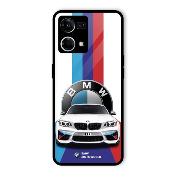 Track Supercar Glass Back Case for Oppo F21 Pro 5G