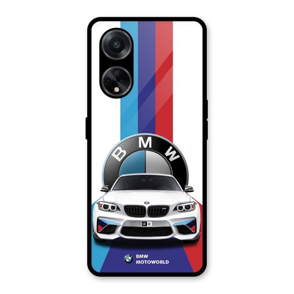 Track Supercar Glass Back Case for Oppo F23