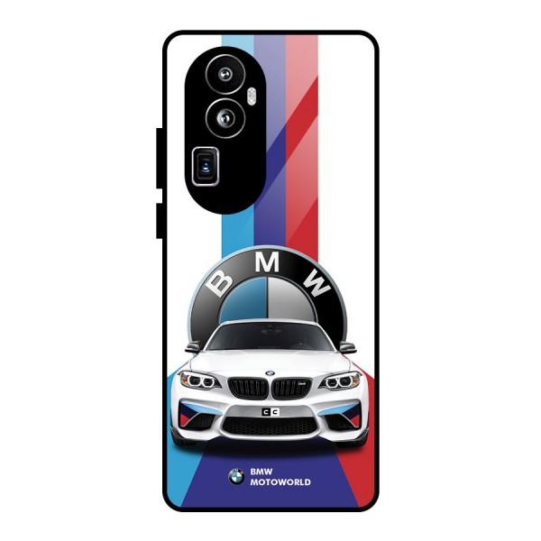 Track Supercar Glass Back Case for Oppo Reno10 Pro Plus