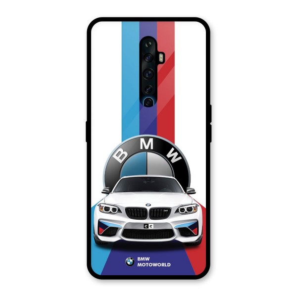 Track Supercar Glass Back Case for Oppo Reno2 F