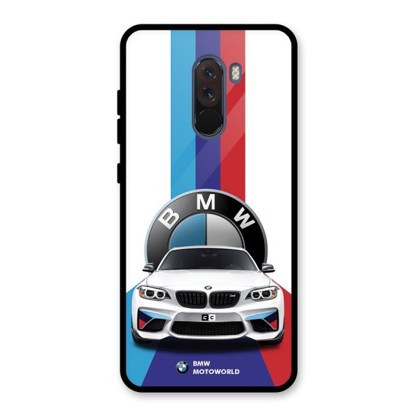 Track Supercar Glass Back Case for Poco F1