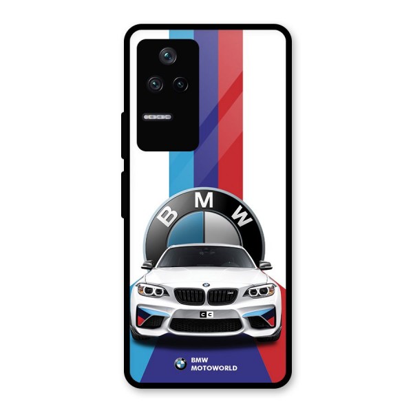 Track Supercar Glass Back Case for Poco F4 5G