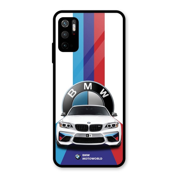 Track Supercar Glass Back Case for Poco M3 Pro 5G