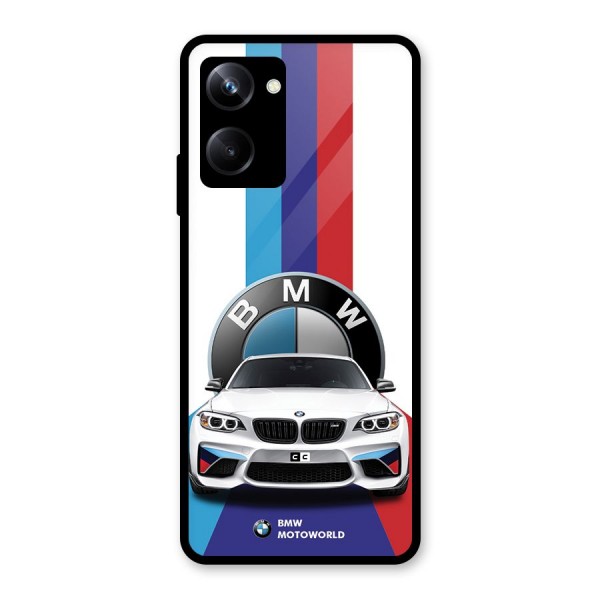 Track Supercar Glass Back Case for Realme 10 Pro