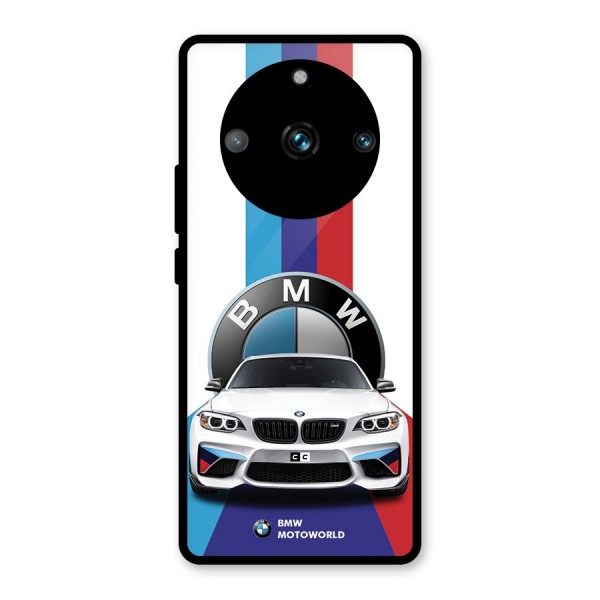 Track Supercar Glass Back Case for Realme 11 Pro