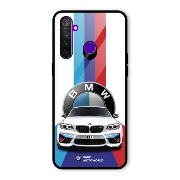 Track Supercar Glass Back Case for Realme 5 Pro