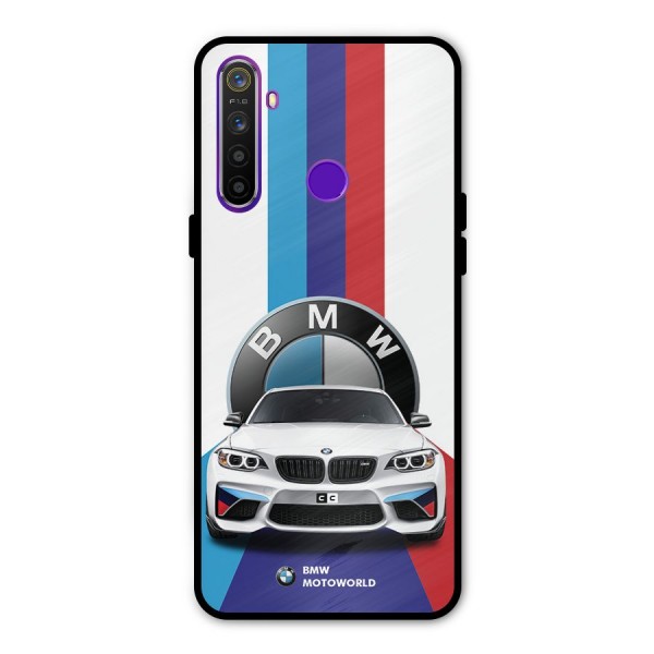 Track Supercar Glass Back Case for Realme 5s