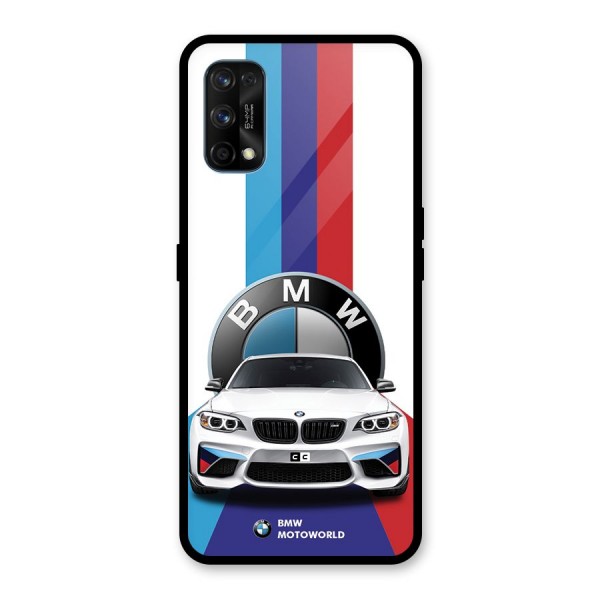 Track Supercar Glass Back Case for Realme 7 Pro