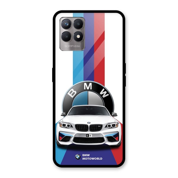 Track Supercar Glass Back Case for Realme 8i