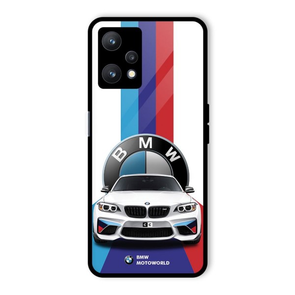 Track Supercar Glass Back Case for Realme 9 Pro 5G