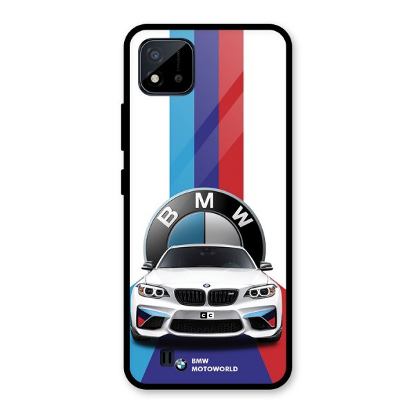 Track Supercar Glass Back Case for Realme C11 2021