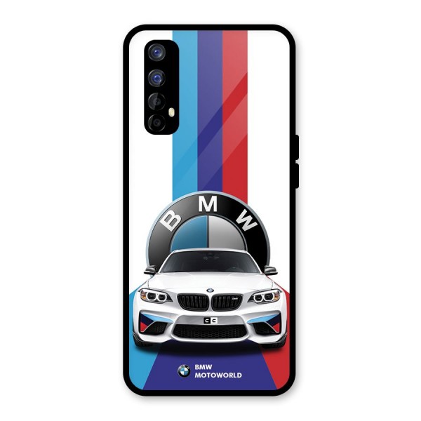 Track Supercar Glass Back Case for Realme Narzo 20 Pro