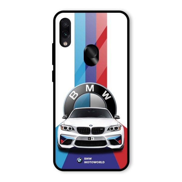 Track Supercar Glass Back Case for Redmi Note 7