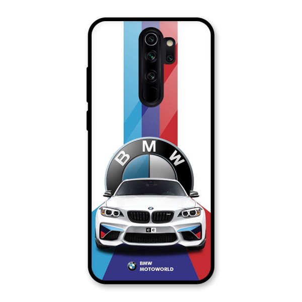 Track Supercar Glass Back Case for Redmi Note 8 Pro