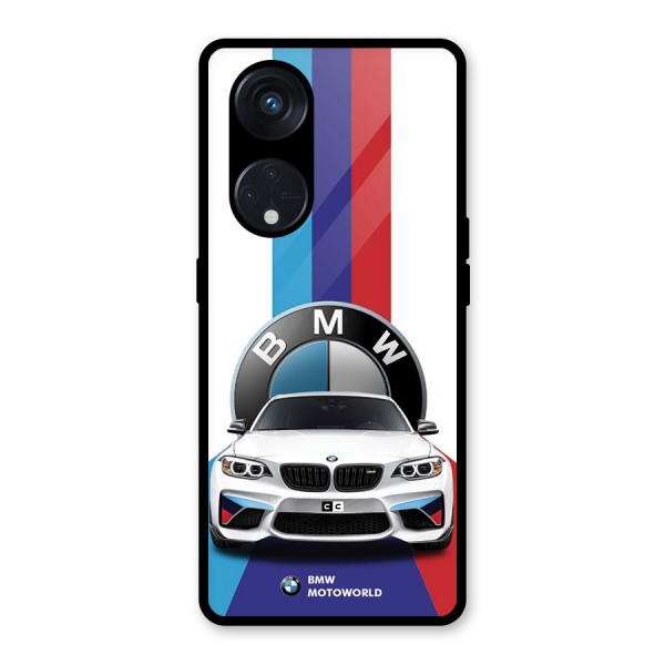 Track Supercar Glass Back Case for Reno8 T 5G