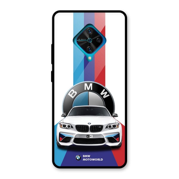 Track Supercar Glass Back Case for Vivo S1 Pro