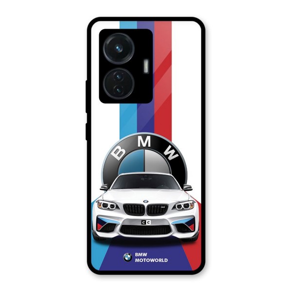 Track Supercar Glass Back Case for Vivo T1 44W