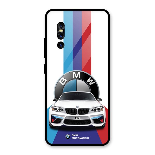 Track Supercar Glass Back Case for Vivo V15 Pro