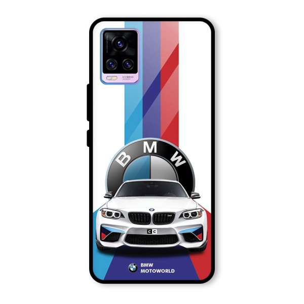 Track Supercar Glass Back Case for Vivo V20 Pro