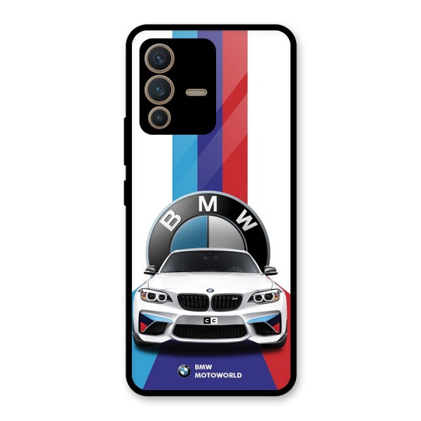 Track Supercar Glass Back Case for Vivo V23 5G