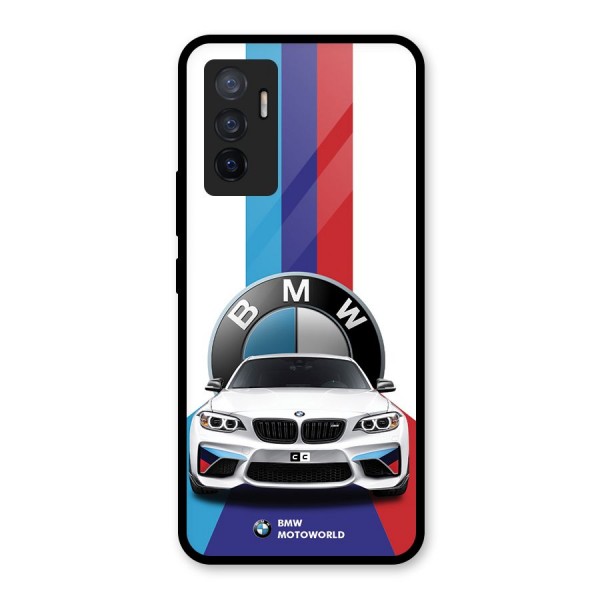 Track Supercar Glass Back Case for Vivo V23e