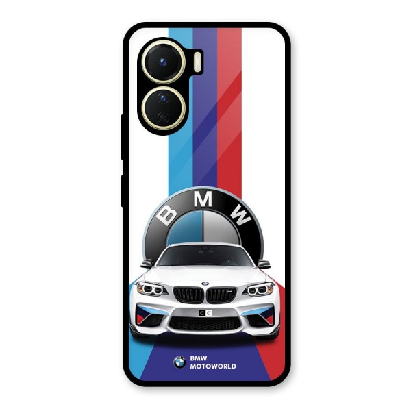 Track Supercar Glass Back Case for Vivo Y16