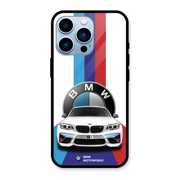 Track Supercar Glass Back Case for iPhone 13 Pro