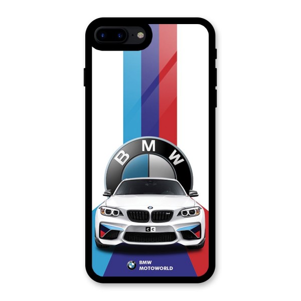 Track Supercar Glass Back Case for iPhone 7 Plus