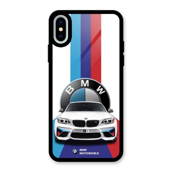 Track Supercar Glass Back Case for iPhone X