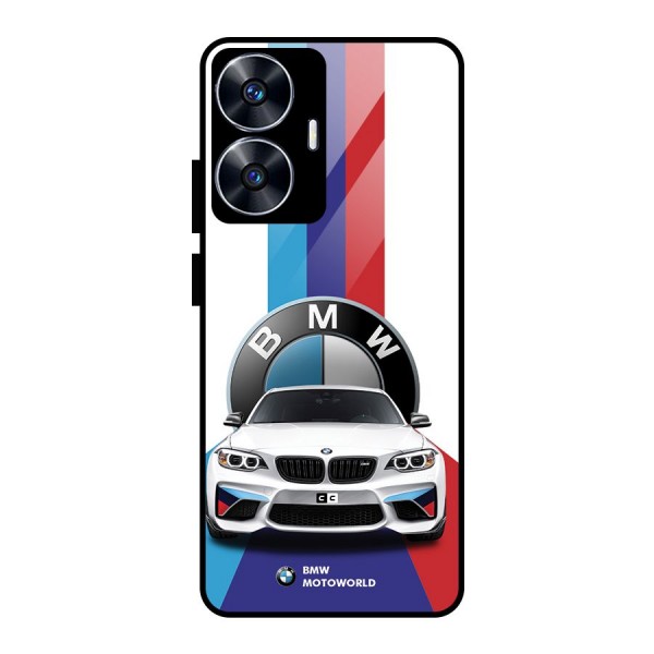 Track Supercar Glass Back Case for realme C55