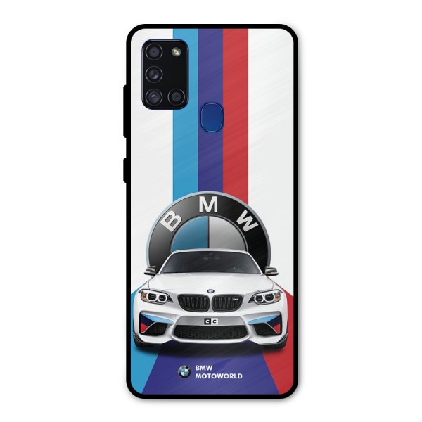 Track Supercar Metal Back Case for Galaxy A21s