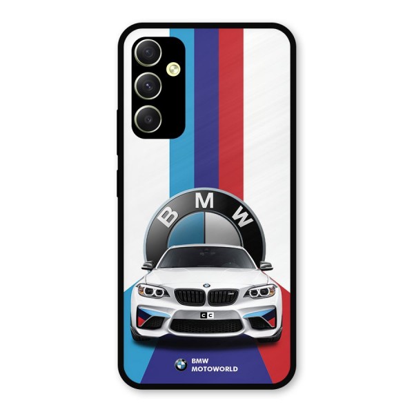 Track Supercar Metal Back Case for Galaxy A34