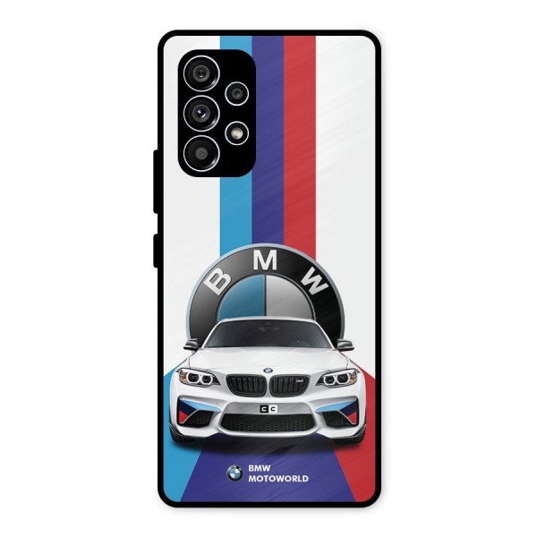 Track Supercar Metal Back Case for Galaxy A53 5G