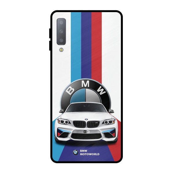 Track Supercar Metal Back Case for Galaxy A7 (2018)