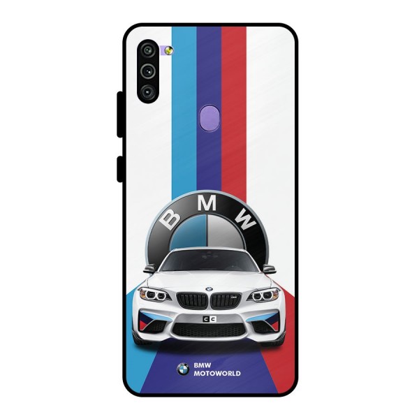 Track Supercar Metal Back Case for Galaxy M11