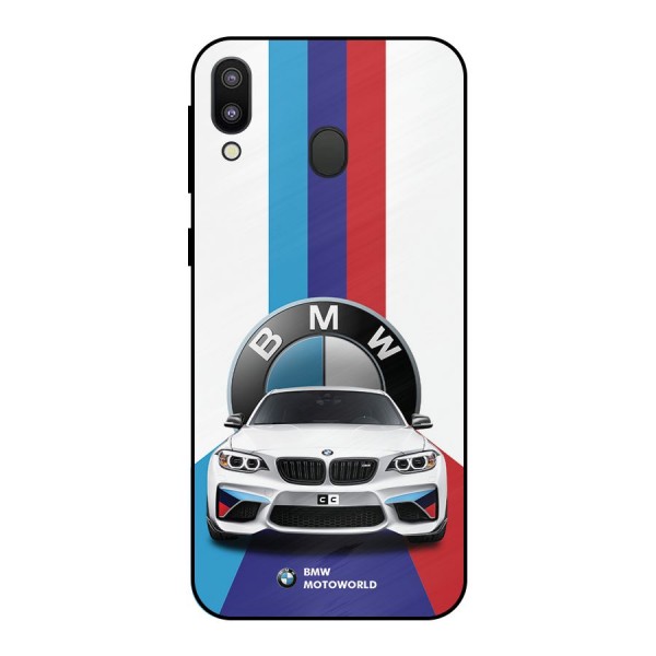 Track Supercar Metal Back Case for Galaxy M20