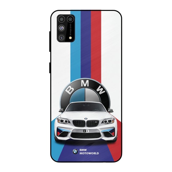 Track Supercar Metal Back Case for Galaxy M31