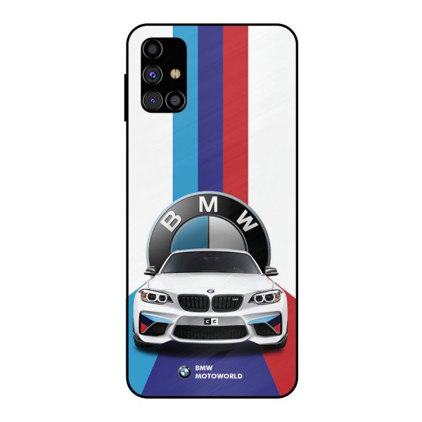 Track Supercar Metal Back Case for Galaxy M31s