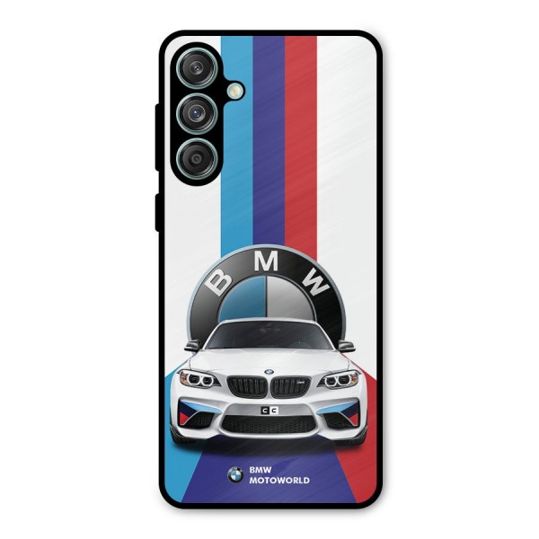 Track Supercar Metal Back Case for Galaxy M55 5G