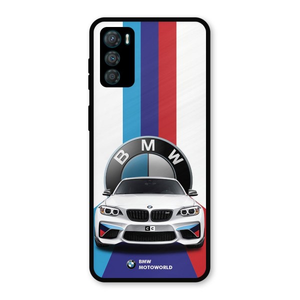 Track Supercar Metal Back Case for Moto G42