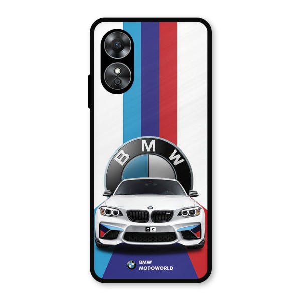 Track Supercar Metal Back Case for Oppo A17