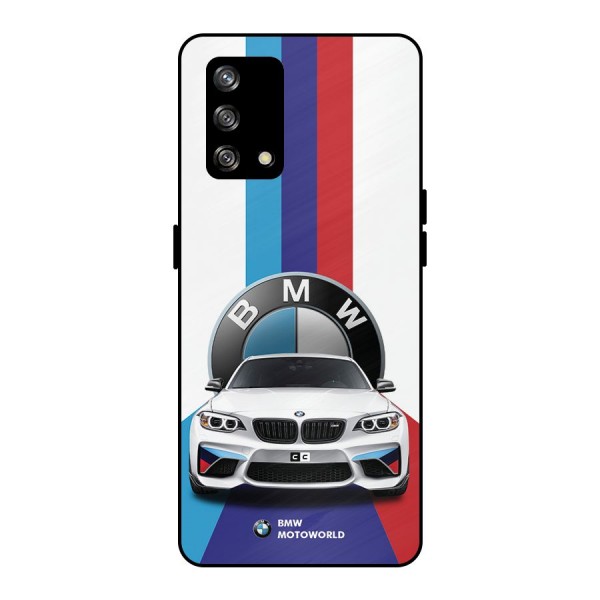 Track Supercar Metal Back Case for Oppo F19s