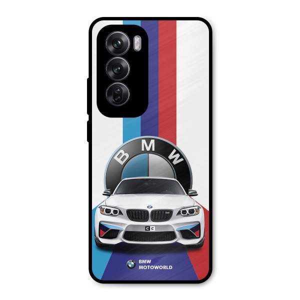 Track Supercar Metal Back Case for Oppo Reno12 Pro