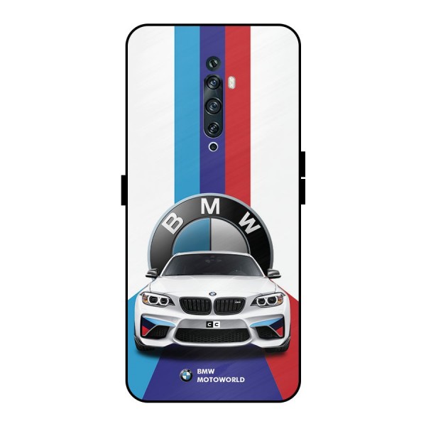 Track Supercar Metal Back Case for Oppo Reno2 F