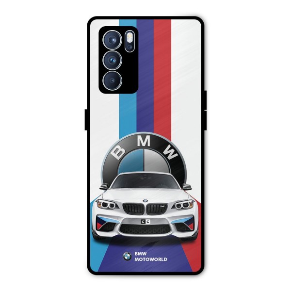 Track Supercar Metal Back Case for Oppo Reno6 Pro 5G