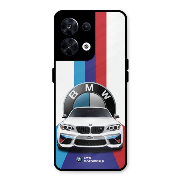 Track Supercar Metal Back Case for Oppo Reno8 5G